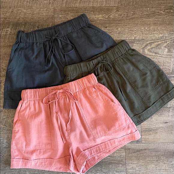 ROSE Cotton Drawstring Shorts - Picture 8 of 9